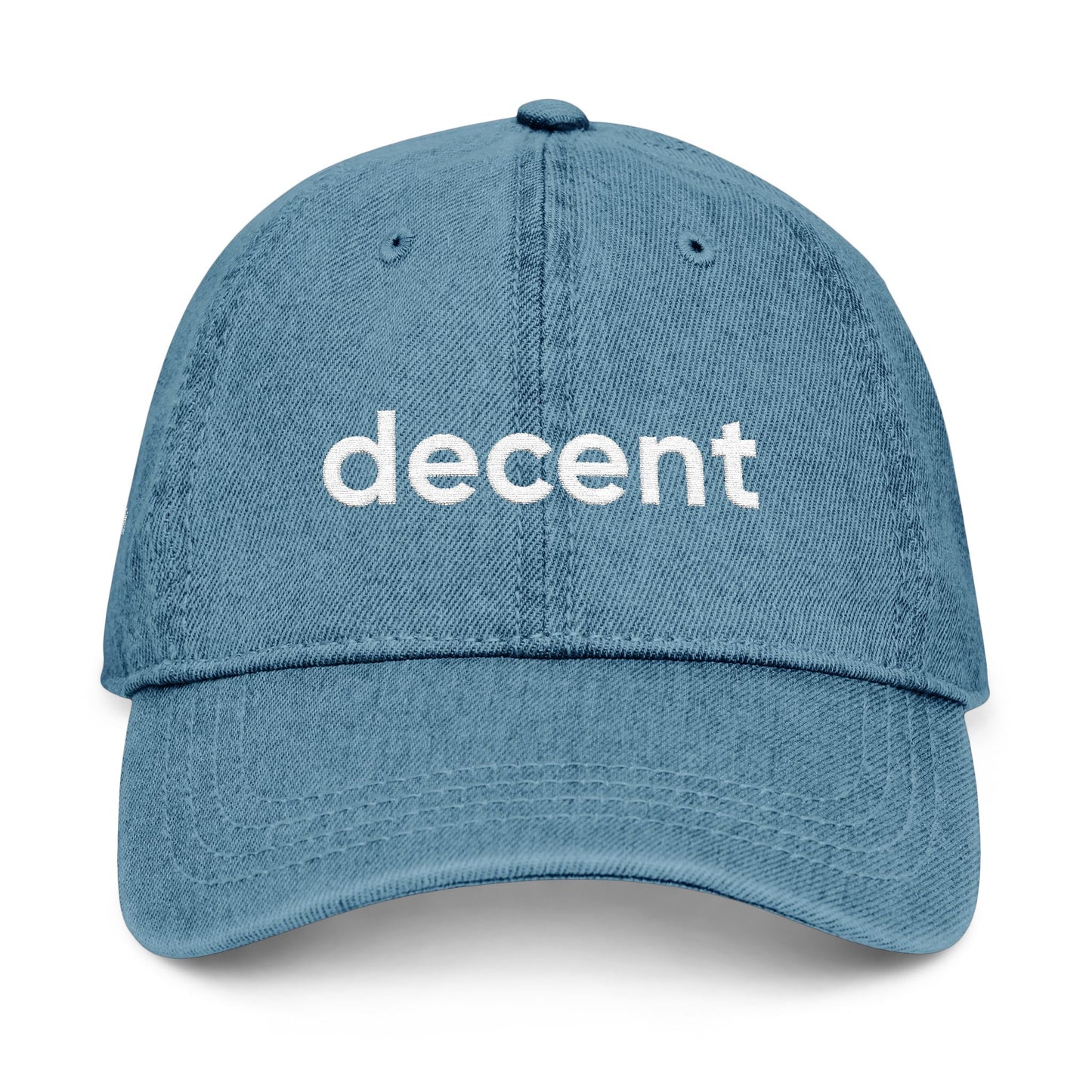 decent™ Denim (Embroidery) Hat - Quiet Confidence Edition - 2 emb