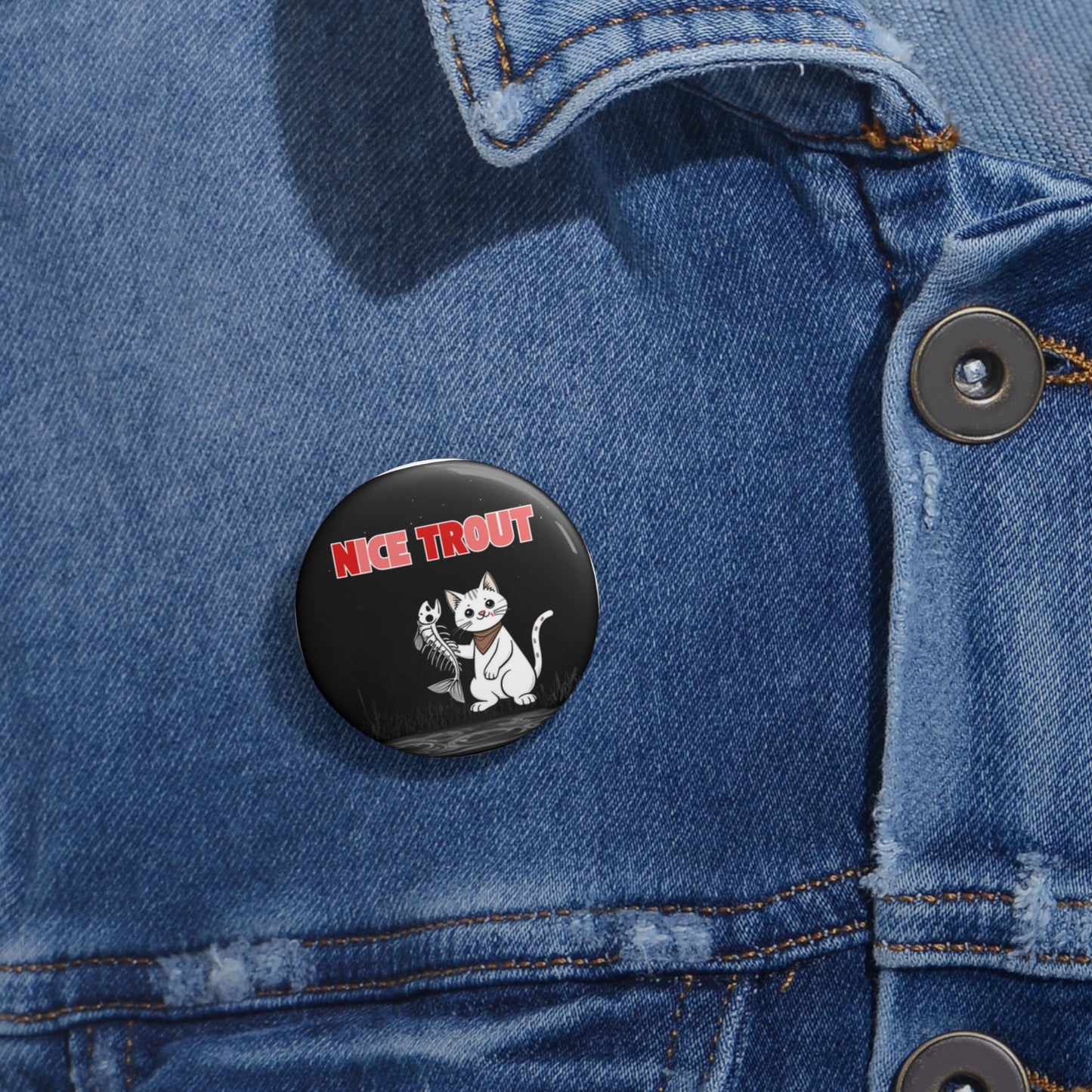 NICE TROUT — ICE OUT Pin (Red/Pink)