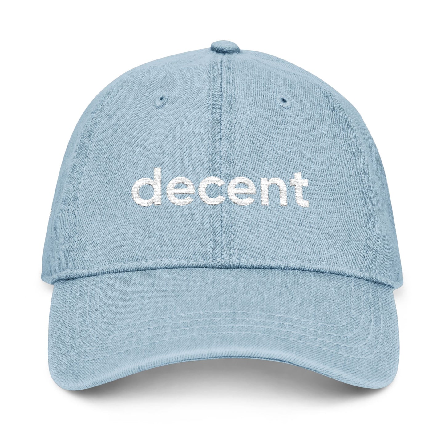 decent™ Just Be It Embroidered Denim Hat