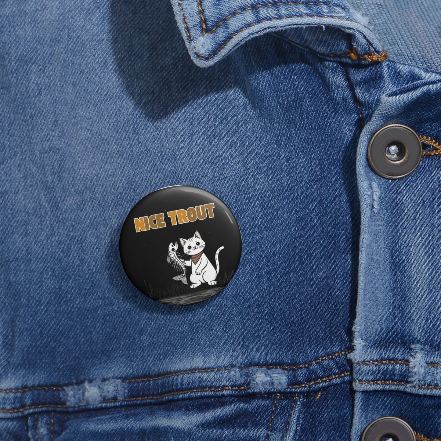 NICE TROUT — ICE OUT Pin