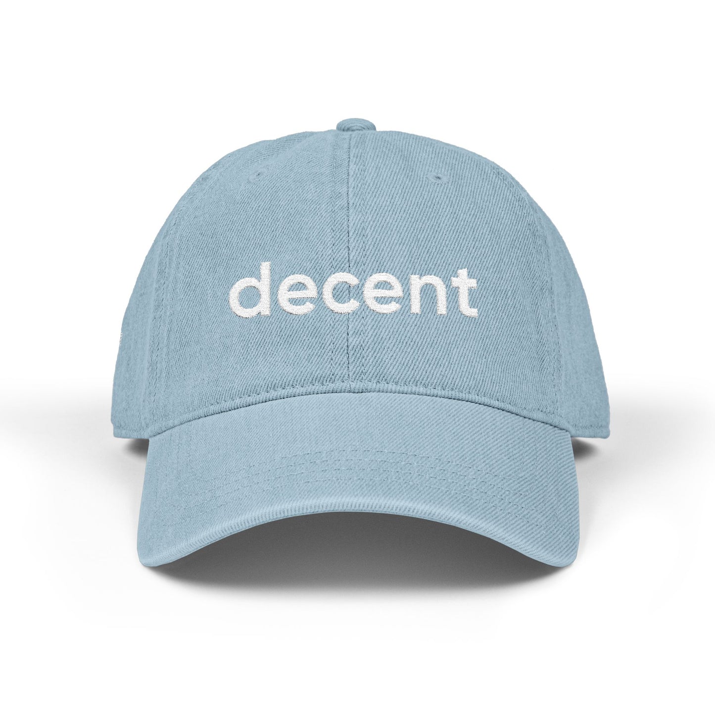 decent™ Denim (Embroidery) Hat - Quiet Confidence Edition - 2 emb