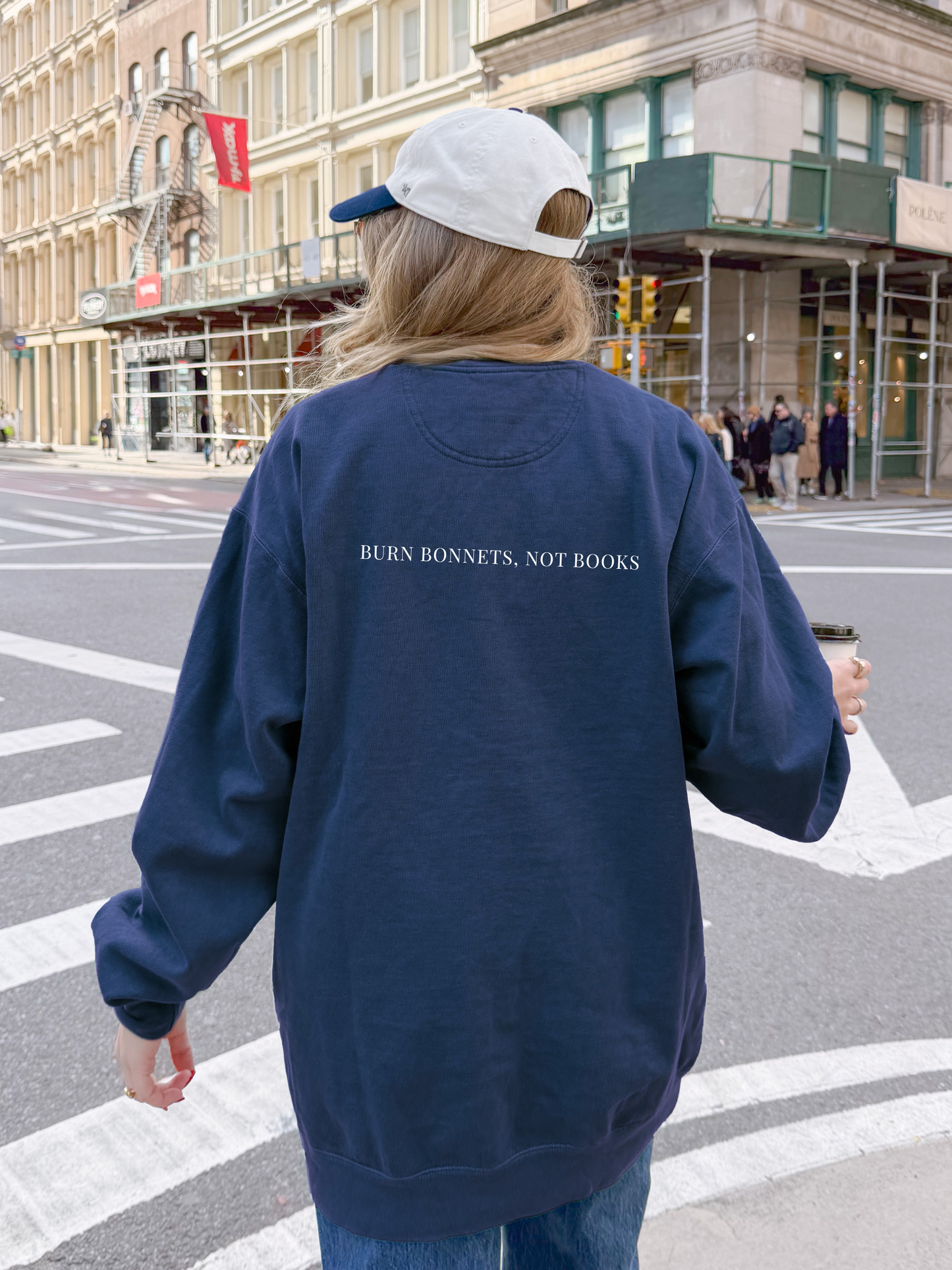 decent™ Get Lit Up Sweatshirt - BURN BONNETS, NOT BOOKS