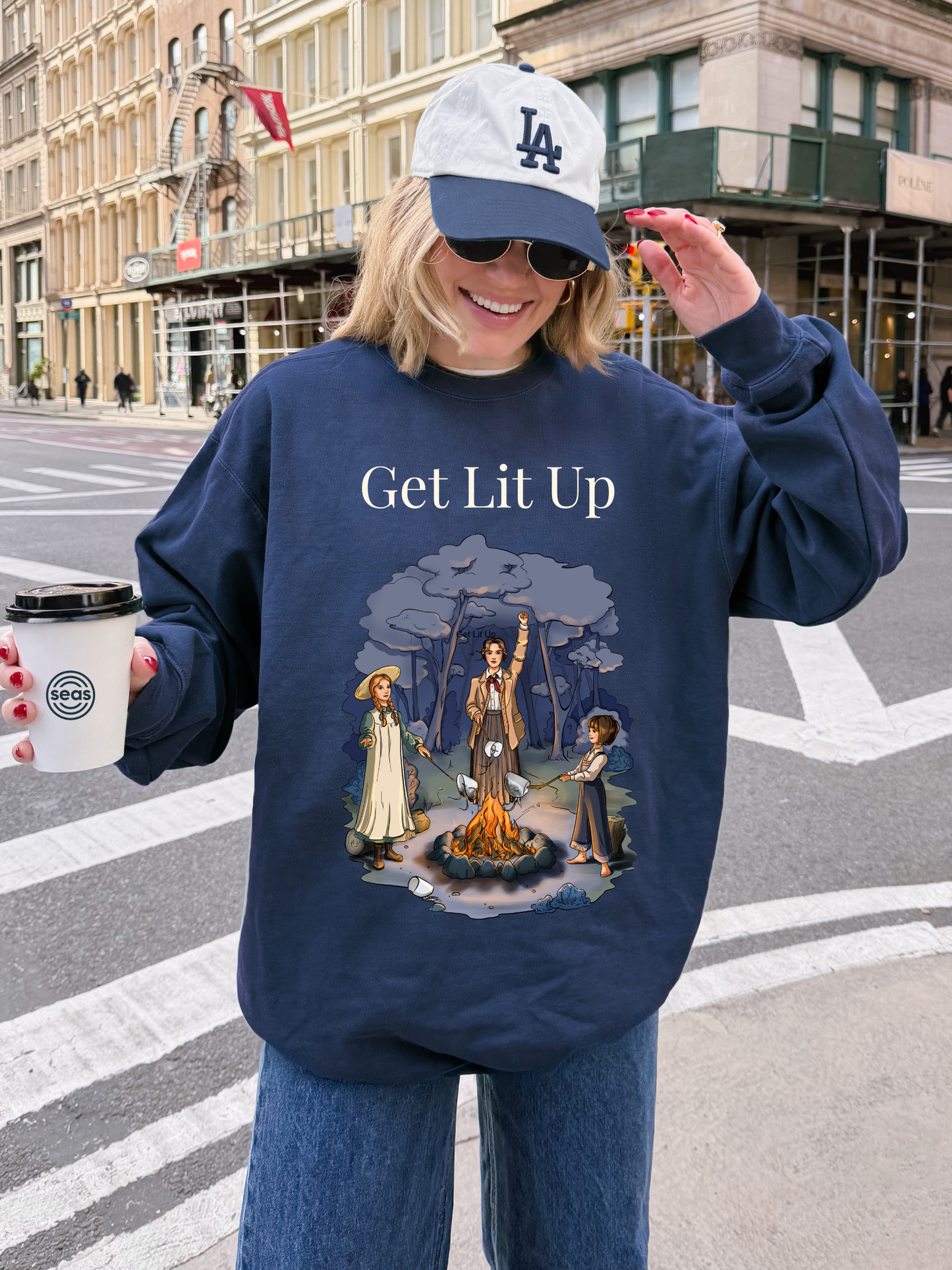 decent™ Get Lit Up Sweatshirt - BURN BONNETS, NOT BOOKS