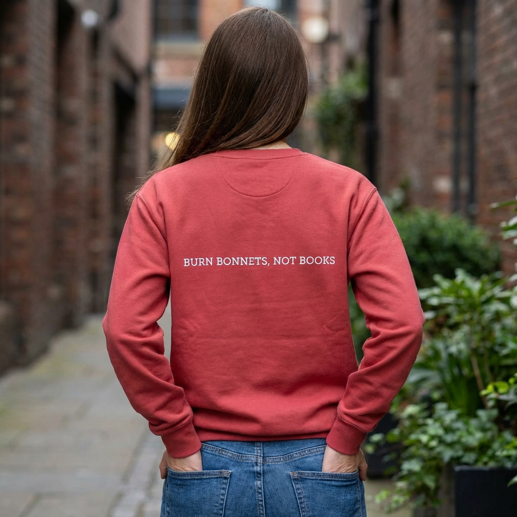 decent™ Get Lit Up Sweatshirt - BURN BONNETS, NOT BOOKS