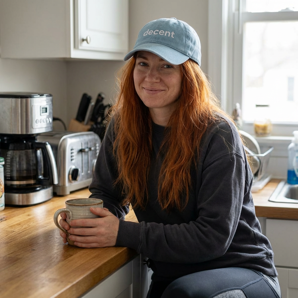 decent™ Just Be It Embroidered Denim Hat
