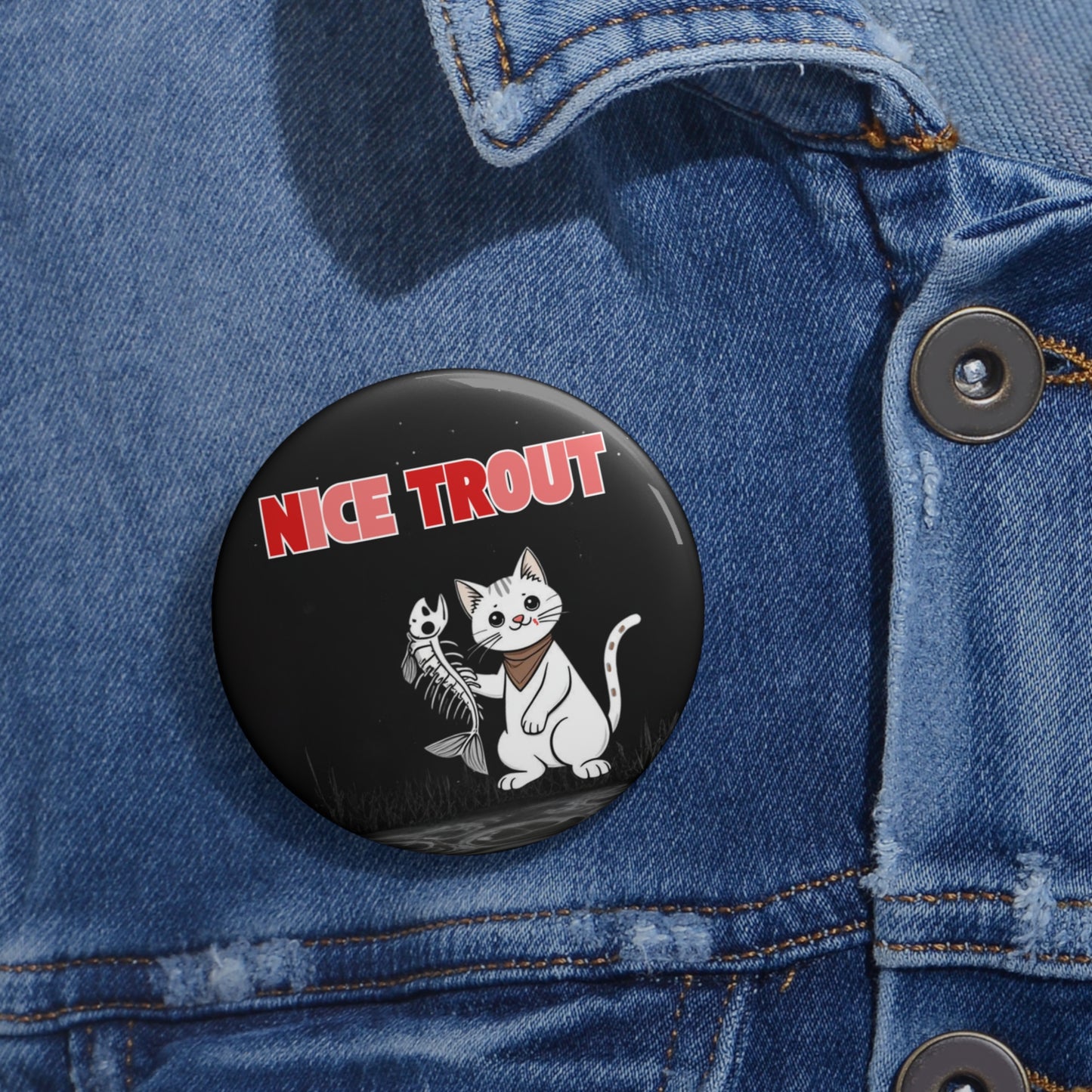 NICE TROUT — ICE OUT Pin (Red/Pink)