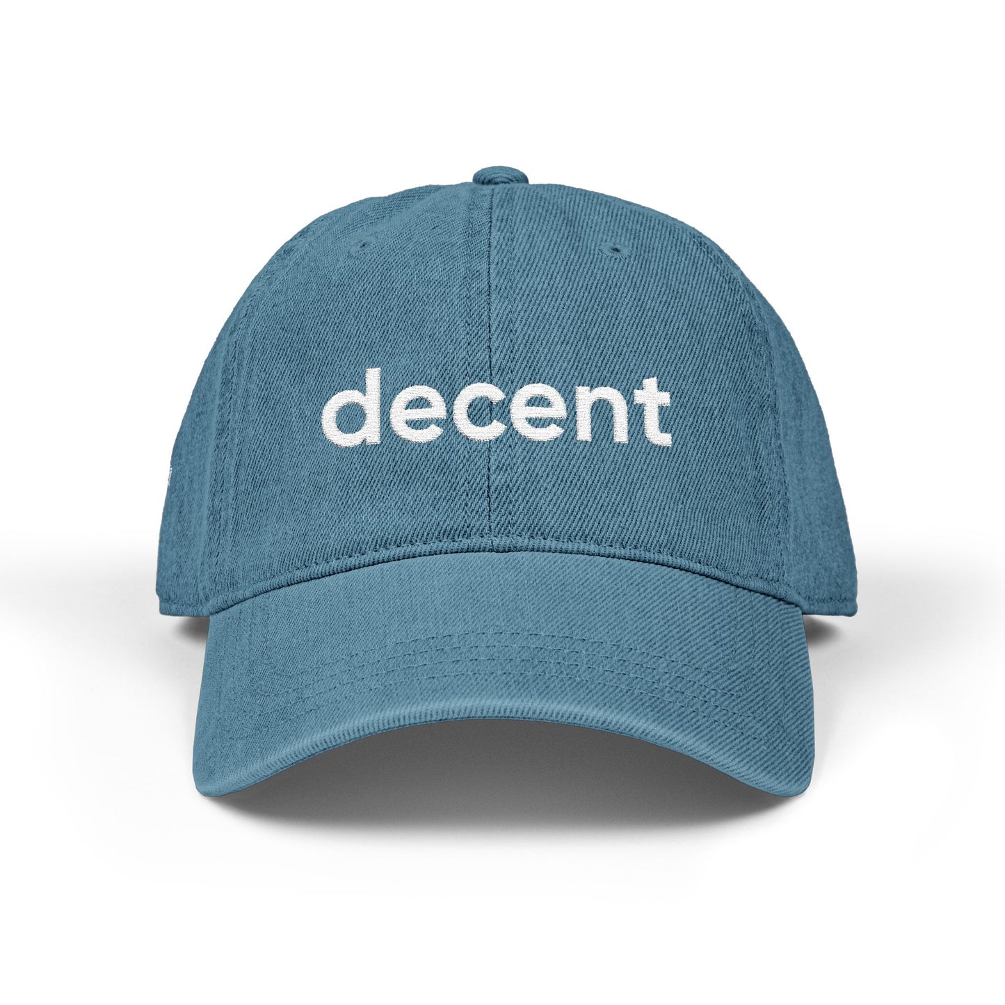 decent™ Denim (Embroidery) Hat - Quiet Confidence Edition - 2 emb