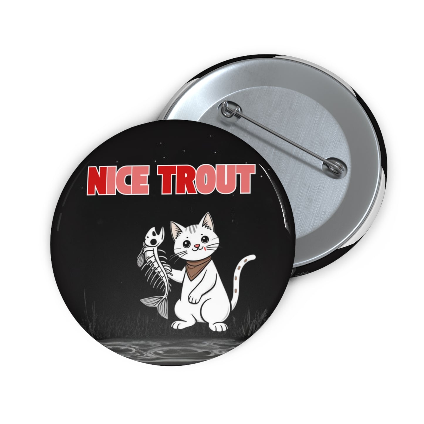 NICE TROUT — ICE OUT Pin (Red/Pink)