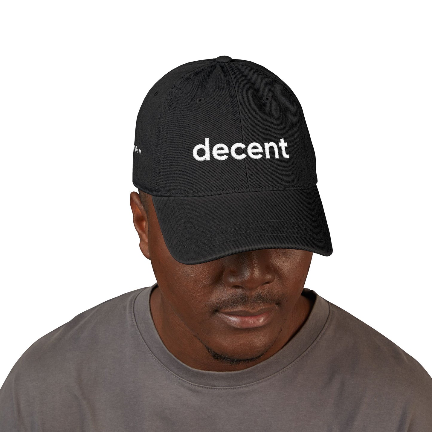 decent™ Just Be It Embroidered Denim Hat