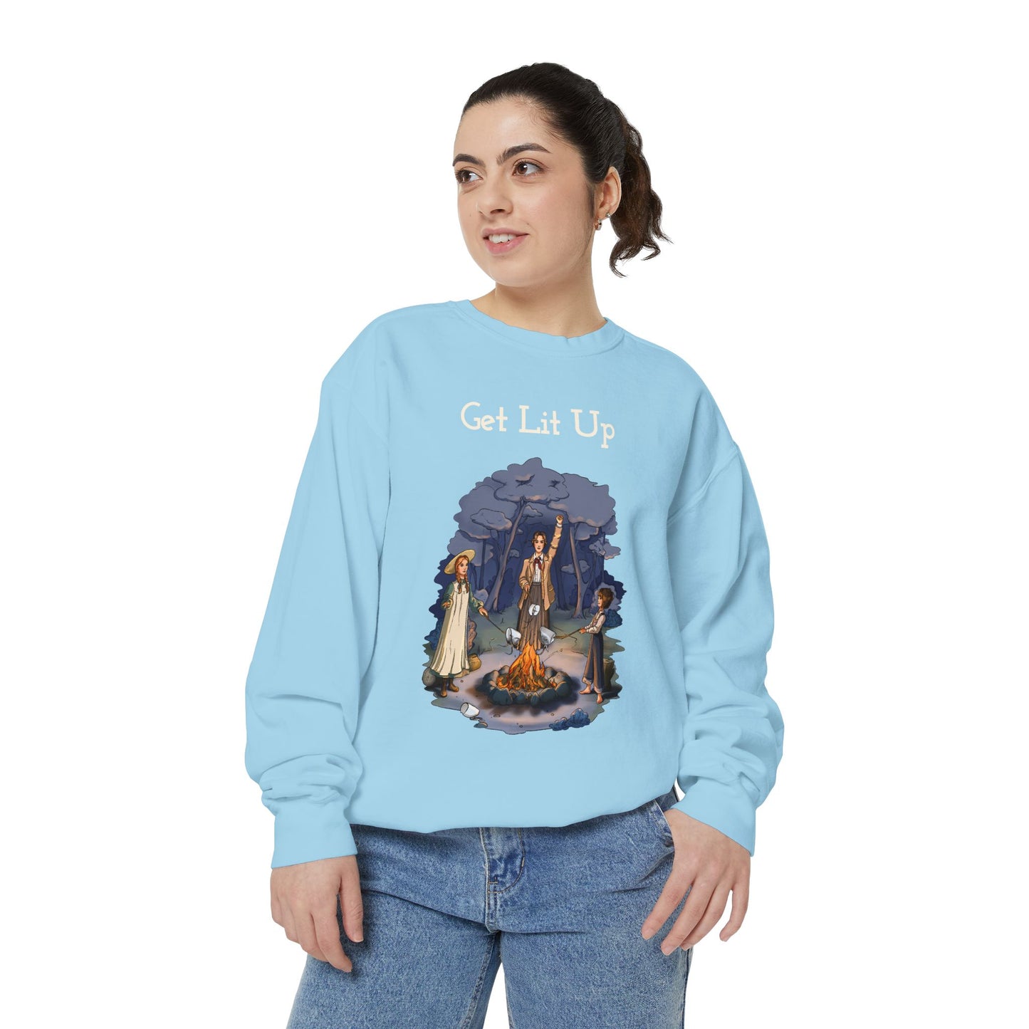 decent™ Get Lit Up Sweatshirt - BURN BONNETS, NOT BOOKS